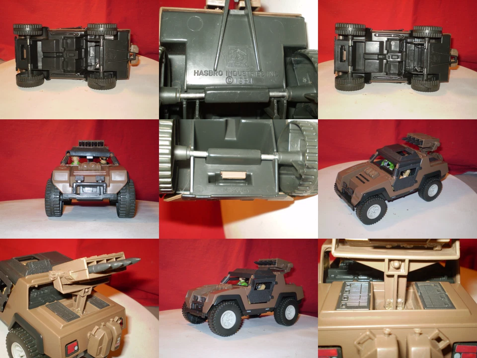 1984 GI JOE VAMP MARK II JEEP & DRIVER CLUTCH 100%+ & TARJETAS VINTAGE ARAH cobra * Foto 4 de 4