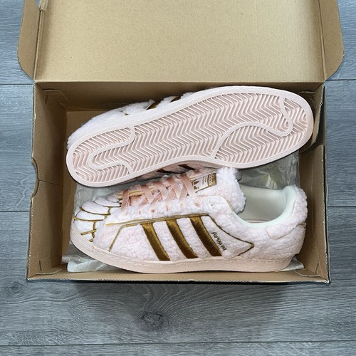 Adidas Superstar Concha Fresa / Rosa Helado / Blanco - Talla UK 9.5 / EU 44 - Imagen 6 de 9