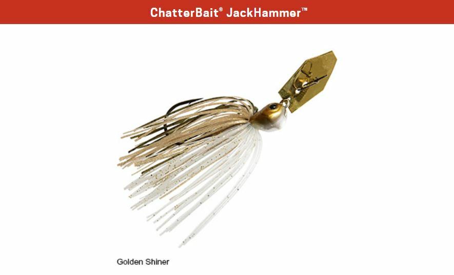 ビーダマン　JBA ゴールド Z-Man ChatterBait JackHammer 3/8 oz - Golden Shiner - Jack Hammer