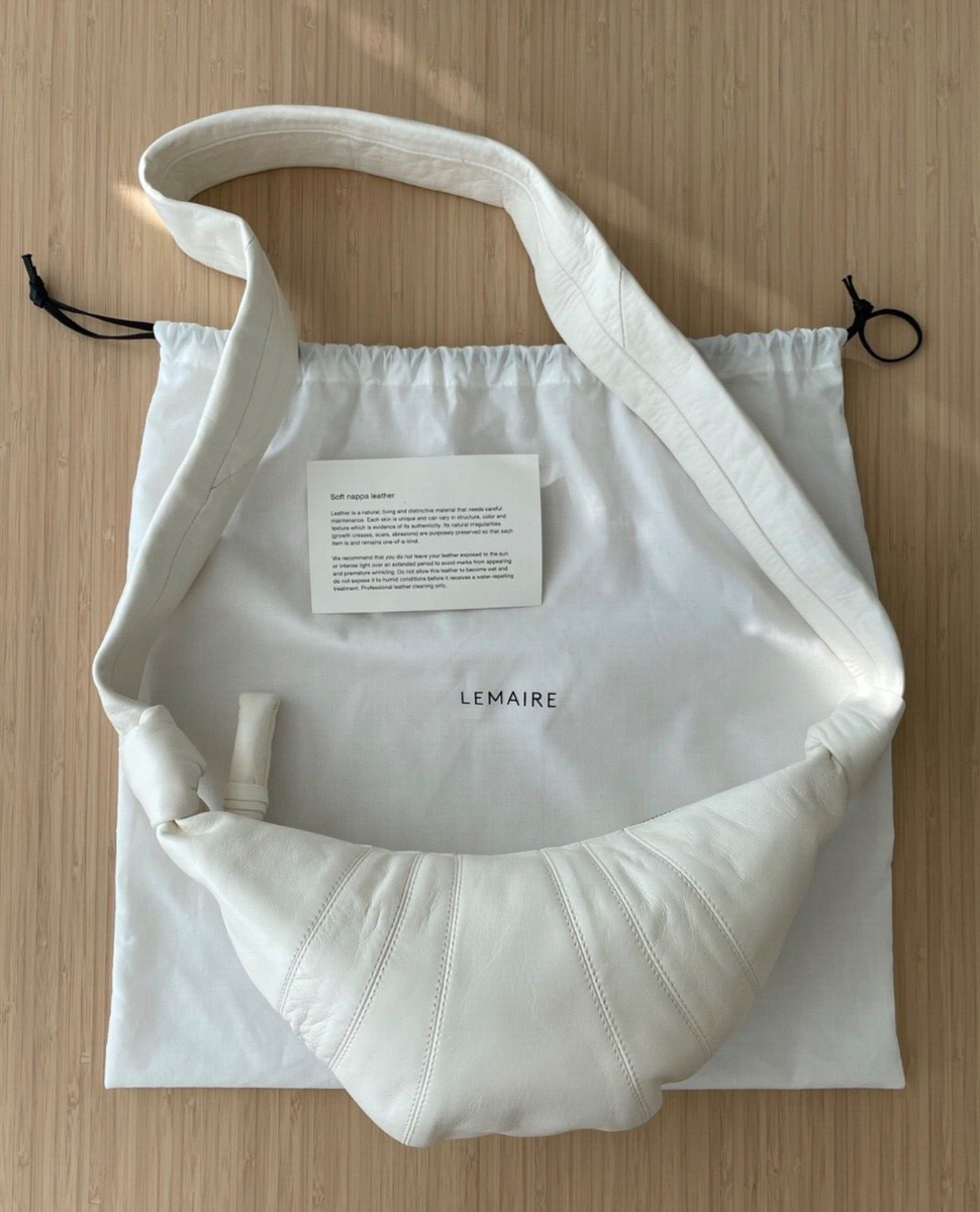 LEMAIRE White Small Croissant Bag | eBay LEMAIRE White Small Croissant Bag | eBay