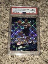 2017-18 REVOLUTION DONOVAN MITCHELL RC ROOKIE COSMIC /100 PSA 10 POP 8 71 POINTS