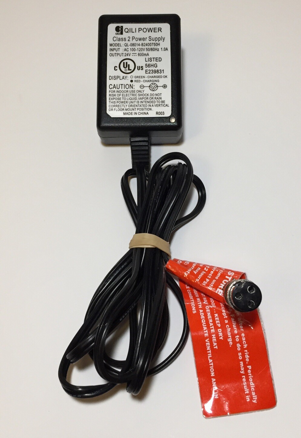 Razor Qili Class 2 Power Supply AC Adapter QL-08014-B2400750H with Cord