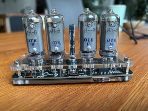 Nixie Uhr mit 4Stück IN-8 Nixie-Röhren , NOS - Bild 5 von 9