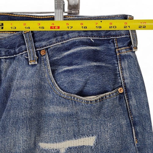 Jeans Levis 501 150° Anniversario Edizione Limitata Uomo 44x29 Cotone Anticato - Foto 7 di 13