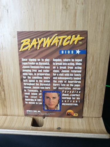 Baywatch 1995🏆 Sports Time Inc. Base Card #20 🏆FREE POST - Photo 2/2
