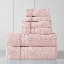 - Spun Loft 6-Piece 100 Combed Cotton Towel Set - Bath Towels, Hand Towels, ...