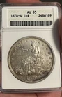 1978s AU 55 Trade Dollar ANACS Soapbox