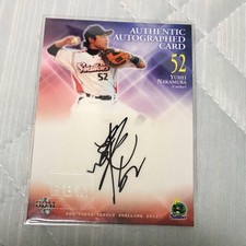 2012BBM Certificate of Authenticity Yuhei Nakamura Tokyo Yakult Swallows Auto/90