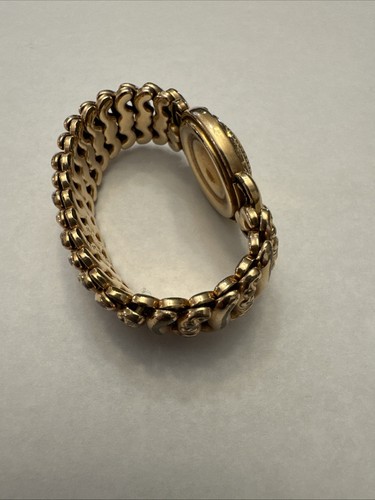 Vintage Gold Tone Sweetheart Engraved Expansion Bracelet - Picture 4 of 15