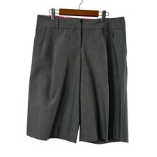 Isaac Mizrahi Gray Wide Leg Dress Jorts Womens Size 4 Bermuda Office