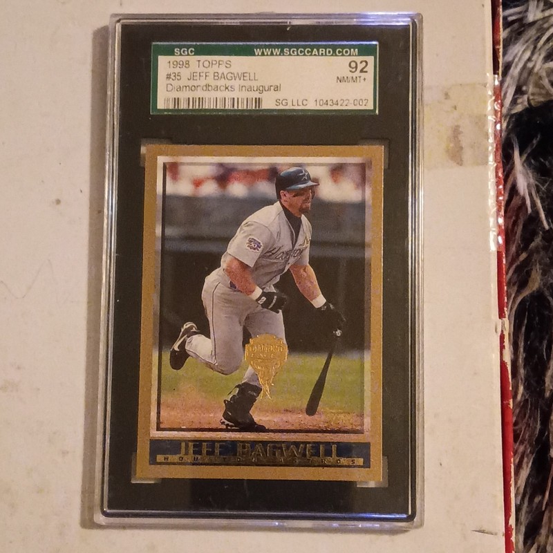 Topps 1998 Jeff Bagwell Houston Astros #35 Diamondbacks Inaugural SGC 92