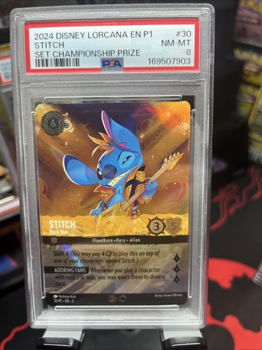 Stitch - Rock Star graded PSA 8 for sale on eBay