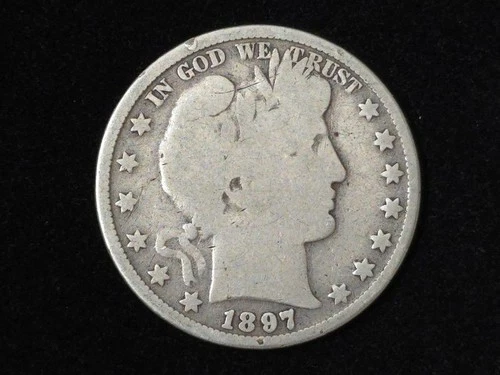 1897 Barber Silver Half Dollar Good 80205