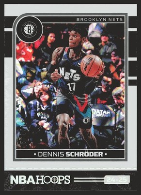 2024-25 Hoops #60 Dennis Schroder White Explosion #/149 SN