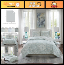 Trendy Paisley Quilt Set - Lightweight All Season Bedding, King/Cal King, Cozy C