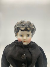 Antique China Head Doll 14  Kid Leather Body TLC Repair Project