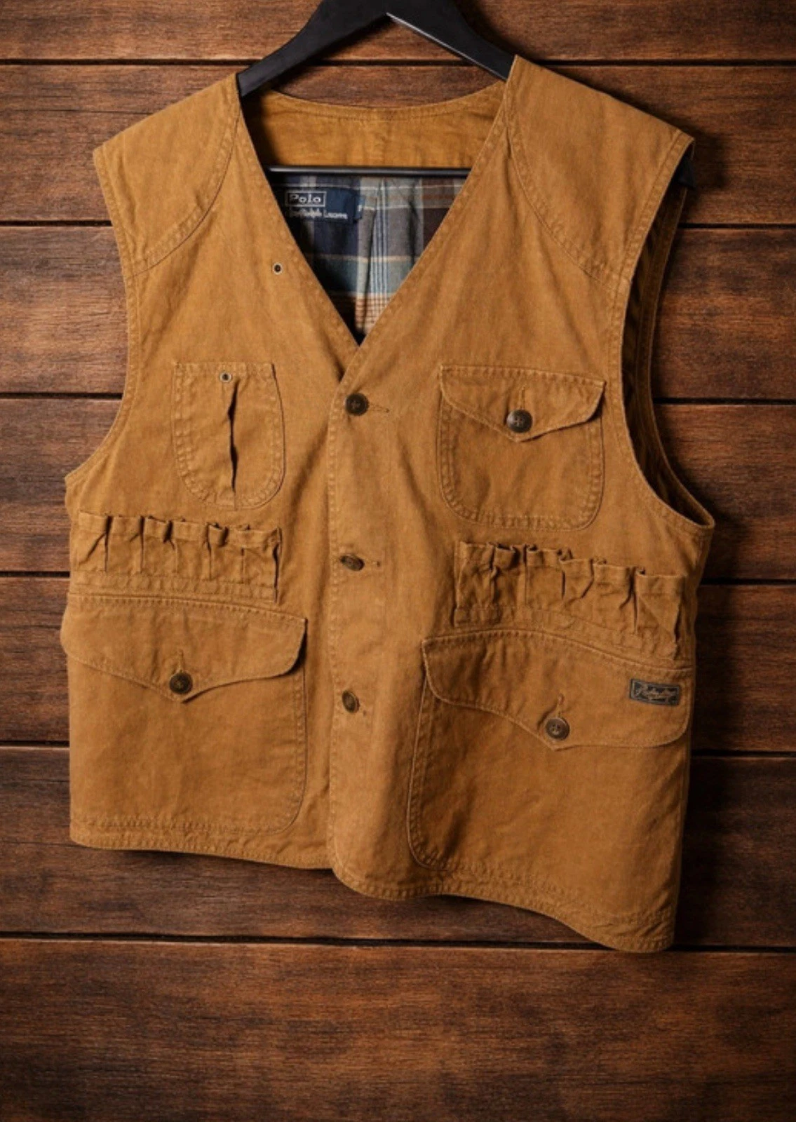 Archival Polo Ralph Lauren Canvas Utility Hunting Vest - Size M