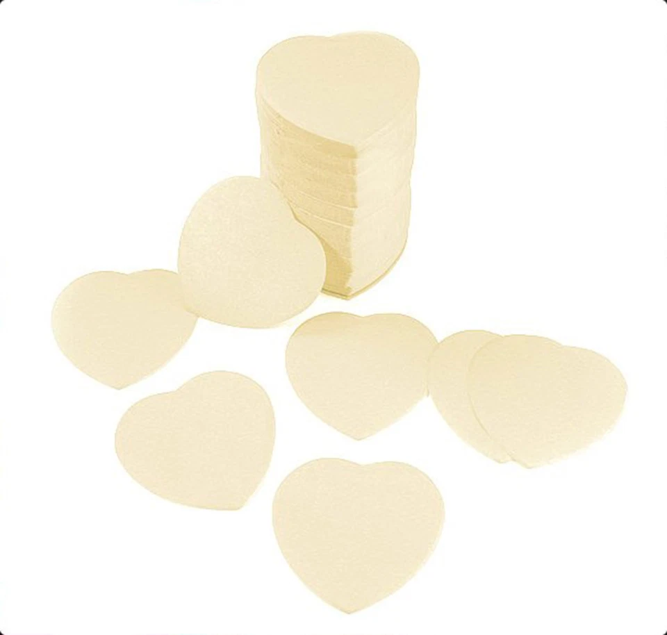 LOT DE 32 TUBES DE 100gr DE CONFETTIS CŒUR EN PAPIER DE 5,5cm POUR MARIAGE - Photo 2/4