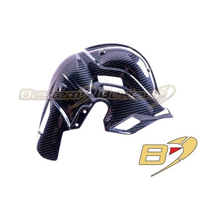 2025 Ducati Panigale V4 100% Carbon Fiber Exhaust Cover Heat Shield Glossy Twill