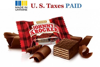 Roshen Johnny Krocker Choco Chocolate Glazed Wafers Candies Crispy Sweets