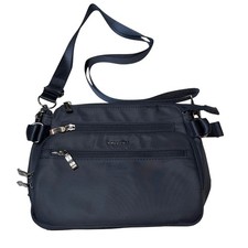 Baggallini Marais Crossbody French Navy RFID Wallet Travel Purse Bag Blue Womens