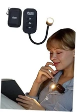 Clip-On Book Lights for Clothes and Neck with Portable Case – USB Black