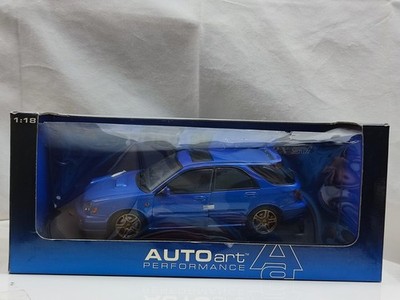 Autoart 1/18 Subaru Impreza Sti WRX New Age Wagon Estate Blue Rare