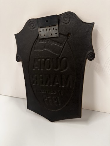 Vintage 1955 Goodyear Sales Quota Award Advertising Sign Plaque trophy antique - Picture 7 of 7