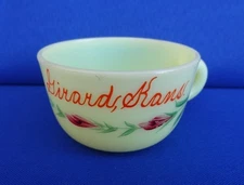 UG Uranium EAPG HEISEY Custard Glass Cup - Souvenir GIRARD Kansas KS