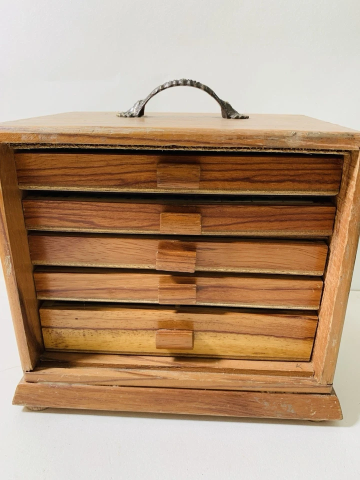 Mahjong Set 142 Tiles Celluloid Bamboo Chest Wooden Box Rule Book Vintage - Image 2 of 4