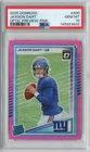 2025 Donruss Jaxson Dart OPTIC PREVIEW Pink Prizm Rookie RC #400 PSA 10 GIANTS