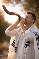 KOSHER KUDU SHOFAR Horn 22-24" Half Polished Natural Finish Jewish Judaica Holy