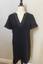 Madewell Ballad SZ 0 Tunic Dress Black V-neck Short Coverup Real Housewives Core