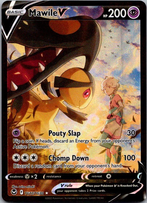 Mawile V Ultra Rare SWSH12: Silver Tempest Trainer Gallery TG17/TG30 NM