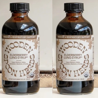 Wooden Spoon Herb Organic Tonic Elderberry Syrup Lung/Respiratory/Immune Support