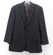 Brooks Brothers Sport Coat Men 38 Gray Madison Saxxon Blazer Wool Pinstripe USA