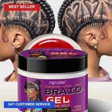 Styling Broken Hair Braiding Gel, Carbom Formula, Edge Control Twisting Gel Tame