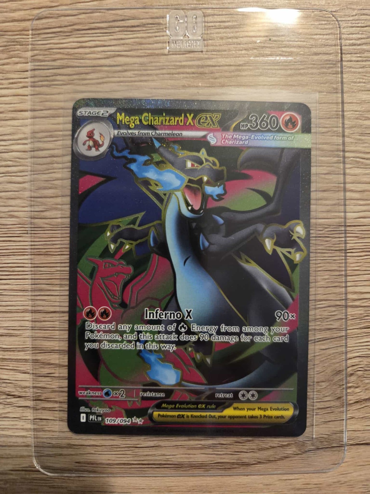 Mega Charizard X ex 109/094 NM/M Phantasmal Flames Holo