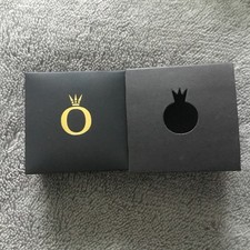 PANDORA LIMITED EDITION BLACK Charm / Ring / Bracelet Box Gold Logo Plus Sleeve