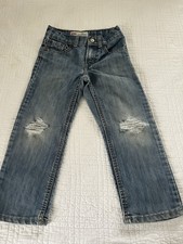 Boy's Levi's 514, Slim, Straight, thrashed, size 5 reg. blue jeans