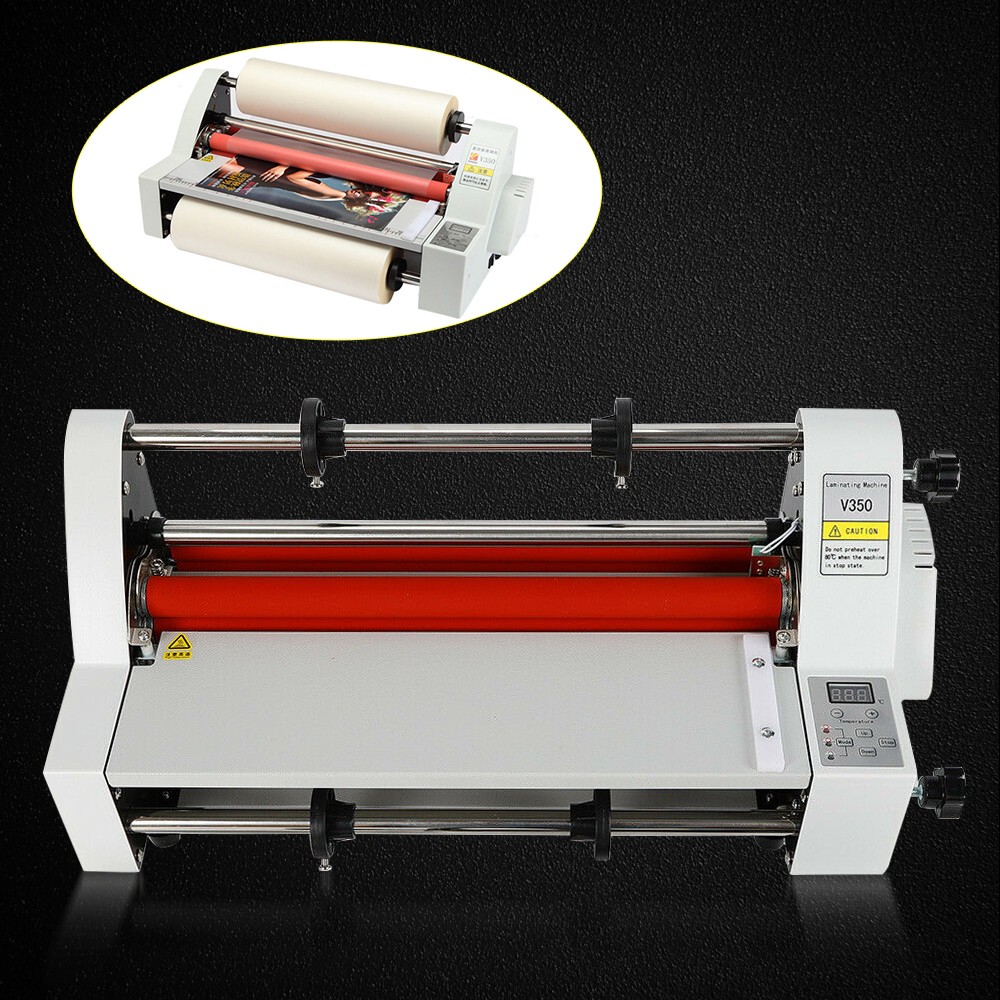 Hot Cold Roll Laminator Single & Dual Sided Digital Display Laminating Machine