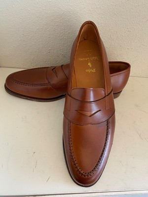 Ralph Lauren x Crockett & Jones Made in UK brown Loafers 9.5 D NIB