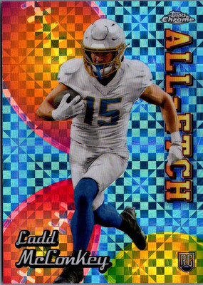 2024 Topps Chrome All-Etch Xfractors #CAELM Ladd McConkey RC Los Angeles Charger