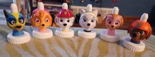Good 2 Grow Paw Patrol Lot of 6 Different Lid Top Toppers Zuma Marshall Everest