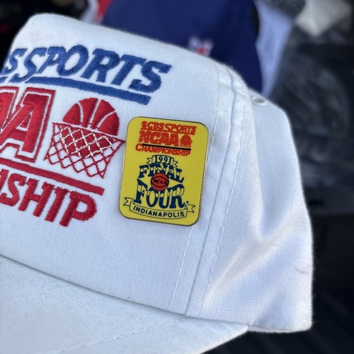CBS Sports NCAA Championship Basketball Made In USA Vintage Snapback Hat - Picture 2 of 4