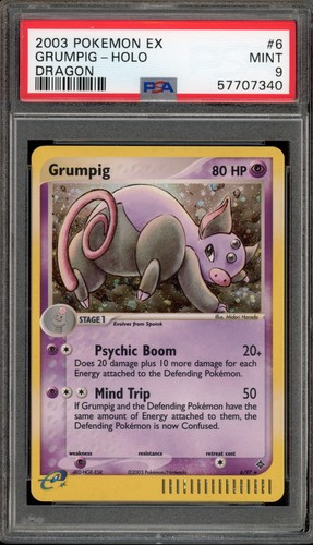 Grumpig graded PSA 9 for sale on eBay