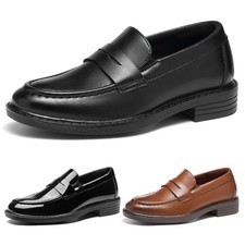 GINNI Kids Boys' Slip On Penny Loafers Church School Party Wedding Dress Shoes