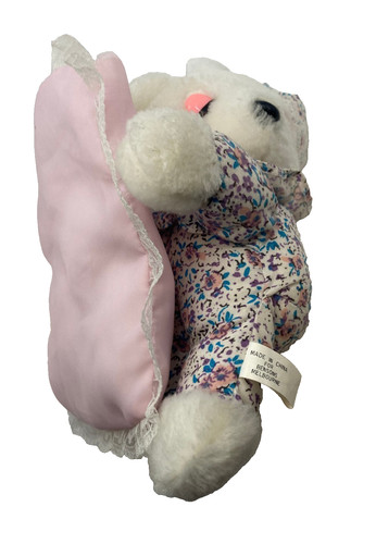 Vintage Bensons Bear Plush 20cm Floral Nightgown Teddy