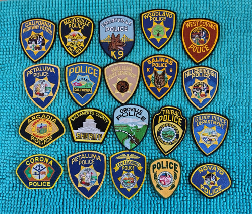 CALIFORNIA POLICE SHERIFF PATCH - LOT COLLECTION 20 PATCHES