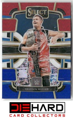 2024 Panini Select WWE - Red and Blue Prizms #44 Grayson Waller wcw